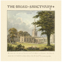 The Broad Sanctuary, 1813-Paper Art-26"x26"