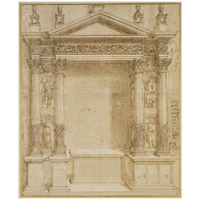 Design for an Altar, ca. 1527-Paper Art-15"x18"