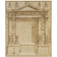 Design for an Altar, ca. 1527-Paper Art-20"x24"