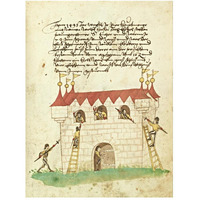 Civic festival of the Nuremberg Schembartlauf - Castle-Paper Art-38"x50"