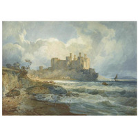 Conway Castle, North Wales-Paper Art-32"x23"