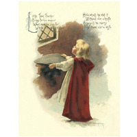 Nursery Rhymes: Little Tom Tucker-Paper Art-14"x18"
