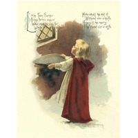 Nursery Rhymes: Little Tom Tucker-Paper Art-32"x42"