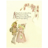 Nursery Rhymes: Tommy Snooks and Betsey Brooks-Paper Art-26"x34"