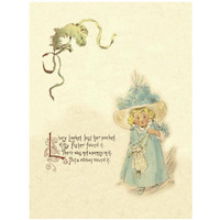 Nursery Rhymes: Lucy Locket-Paper Art-14"x18"