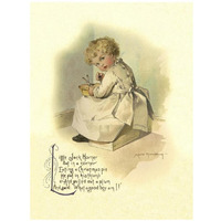 Nursery Rhymes: Little Jack Horner-Paper Art-26"x34"