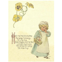 Nursery Rhymes: Hot Cross Buns-Paper Art-26"x34"