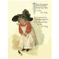Nursery Rhymes: North Wind Doth Blow-Paper Art-14"x18"