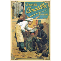 Cooks: Chocolate Amatller-Paper Art-42"x62"
