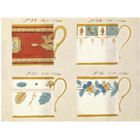 Quatre tasses du 1er choix, ca. 1800-1820-Paper Art-42"x32"