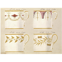 Quatre tasses du 1er choix, ca. 1800-1820-Paper Art-42"x32"