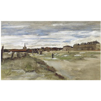 Bleachery at Scheveningen-Paper Art-24"x15"