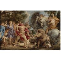 The Calydonian Boar Hunt-Paper Art-62"x42"