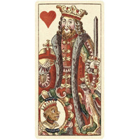 King of Hearts (Bauern Hochzeit Deck)-Paper Art-26"x50"