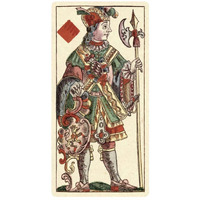 Knave of Diamonds (Bauern Hochzeit Deck)-Paper Art-14"x26"