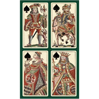 Spades (Bauern Hochzeit Deck)-Paper Art-15"x24"