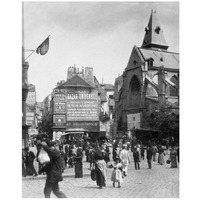 Paris, 1898-1900 - Place Saint-Medard-Paper Art-15"x18"