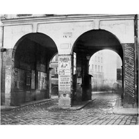 Paris, about 1865 - The Double Doorway, rue de la Ferronnerie-Paper Art-24"x20"