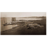 City of Vallejo, California, from South Vallejo, 1870-Paper Art-26"x14"