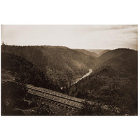 Cape Horn, C.P.R.R., Nevada County, California, about 1880-Paper Art-26"x18"