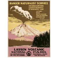 Lassen Volcanic National Park, ca. 1938-Paper Art-20"x26"
