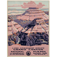 Grand Canyon National Park, a Free Government Service, ca. 1938-Paper Art-32"x42"