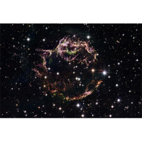 Supernova Remnant Cassiopeia A - March 2004-Paper Art-62"x42"