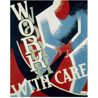 Work with care-Paper Art-24"x30"