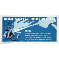 Home safety is home defense - Learn fire control-Paper Art-26"x14"