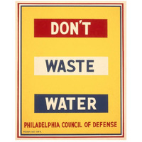 Don't waste water-Paper Art-22"x26"
