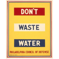 Don't waste water-Paper Art-24"x30"