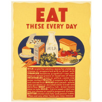 Eat these every day-Paper Art-18"x22"