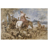Pastoral Journey-Paper Art-32"x22"
