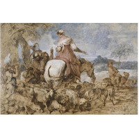 Pastoral Journey-Paper Art-62"x42"