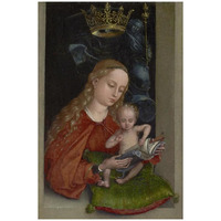 Madonna and Child in a Window-Paper Art-22"x32"