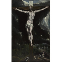 Christ on the Cross-Paper Art-16"x24"