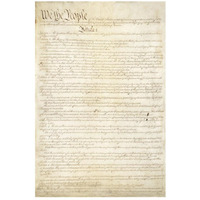 Constitution of the United States, 1787-Paper Art-18"x26"