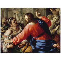 Christ Cleansing the Temple-Paper Art-42"x32"