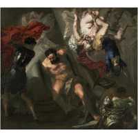 The Death of Samson-Paper Art-24"x22"