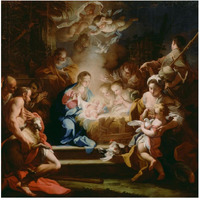 The Adoration of the Shepherds-Paper Art-20"x20"