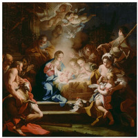 The Adoration of the Shepherds-Paper Art-32"x32"