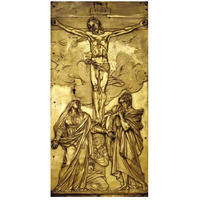 Tabernacle Door with the Crucifixion-Paper Art-14"x26"