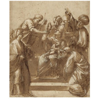 Adoration of the Magi-Paper Art-15"x18"