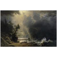 Puget Sound of the Pacific Coast, 1870-Paper Art-26"x18"