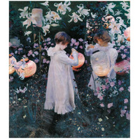 Carnation, Lily, Lily, Rose, 1885-Paper Art-41"x46"