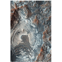 Mars HiRISE  -  Surface Layers and Dark Dunes-Paper Art-26"x38"