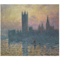 The Houses of Parliament, Sunset, 1903-Paper Art-46"x41"