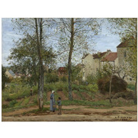 Houses at Bougival (Autumn)-Paper Art-18"x14"