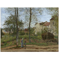 Houses at Bougival (Autumn)-Paper Art-42"x32"