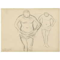 Copies of Cezanne's Bathers-Paper Art-18"x14"